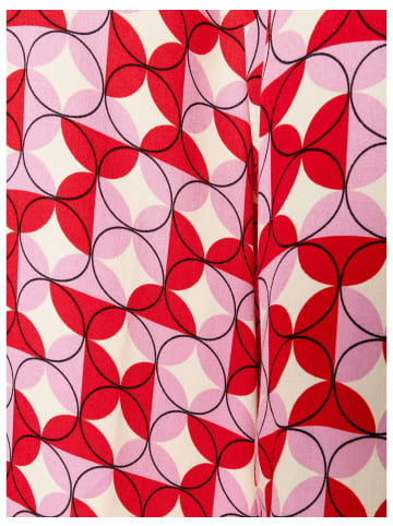 More & More Printbluse in circle print red and pink