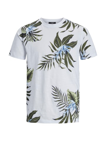 Jack & Jones T-Shirt 'Tropic AOP' in weiß