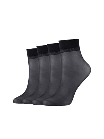 camano Socken 4er Pack fine everyday 20 Denier in Schwarz