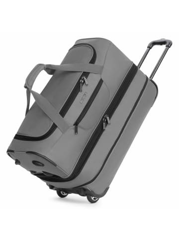 Redolz Duffle Essentials MEDIUM EXP. 2 Rollen Reisetasche S 55 cm mit Dehnfalte in grey2