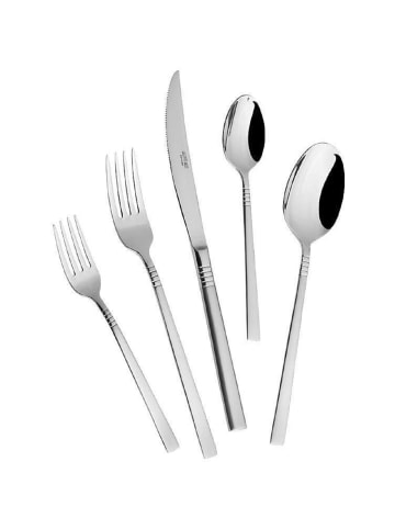 Mulex Elfaso Besteck-Set aus hochwertigem 18/0-Edelstahl in Silber in Silber