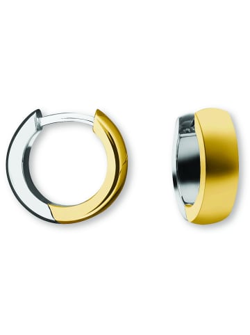 ONE ELEMENT Ohrringe Creolen aus 333 Gelbgold Ø 12,0 x 4,0 mm in silber