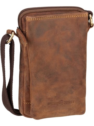 Greenburry Umhängetasche Vintage 1553 Mobile Shoulderbag in Sattelbraun