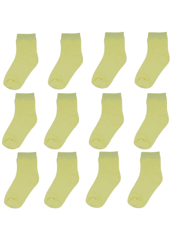 Yalion 12er-Set Yalion Baby Langsocken – bequem, weich & alltagstauglich, gelb