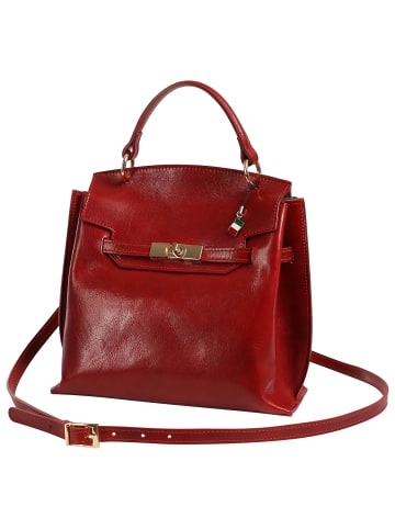 Florence Florence Handtasche Leder rot ca. 25cm