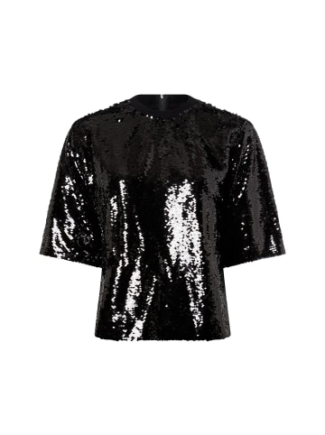 Marie Lund Paillettenshirt in schwarz