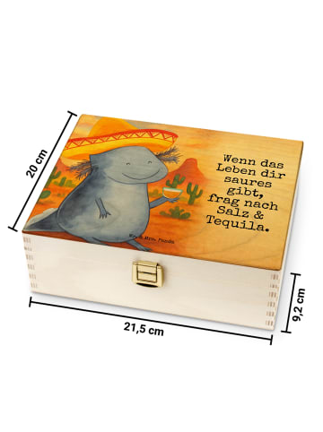 Mr. & Mrs. Panda Teebox Axolotl Tequila Design mit Spruch in Weiß