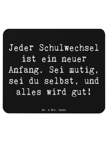 Mr. & Mrs. Panda Mauspad Spruch Einen Schulwechsel bewältigen mi... in Schwarz