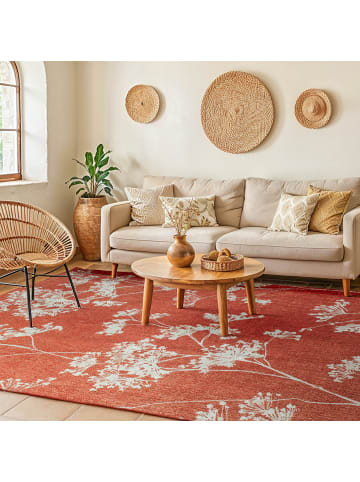 lola & moi Teppich Inflorescence in rot