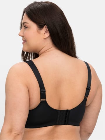 sheego Bügel-BH in schwarz + taupe
