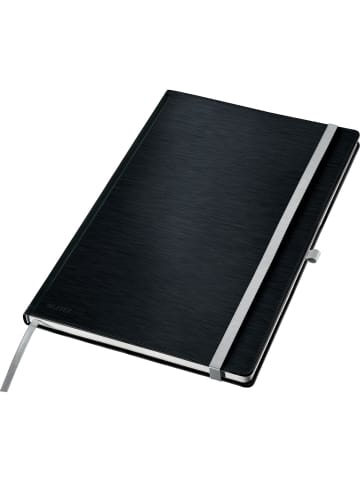 Leitz Notizbuch Style HC A4 kariert satin schwarz