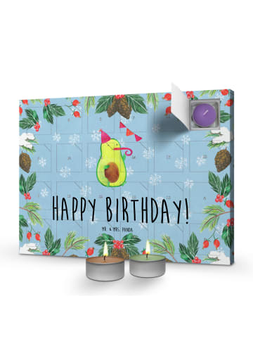 Mr. & Mrs. Panda Duftkerzen Adventskalender Avocado Geburtstag m... in Eisblau
