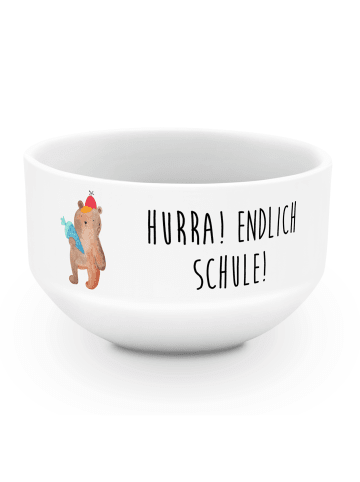 Mr. & Mrs. Panda Bowlschale Bär Schultüte mit Spruch in Weiß
