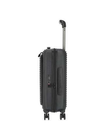 Mandarina Duck Tank Case - 4-Rollen-Trolley mit Fronttasche 55 cm in schwarz