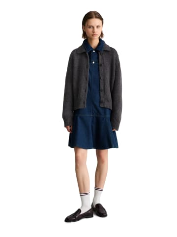 Marc O'Polo DENIM Chunky-Cardigan regular in Dark Grey Melange