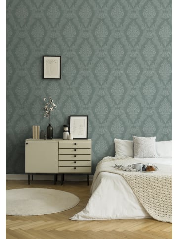 A.S. Création Tapete Majestic Ornament in Patina-Grün