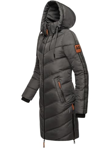 Marikoo Wintermantel Armasa in Anthracite