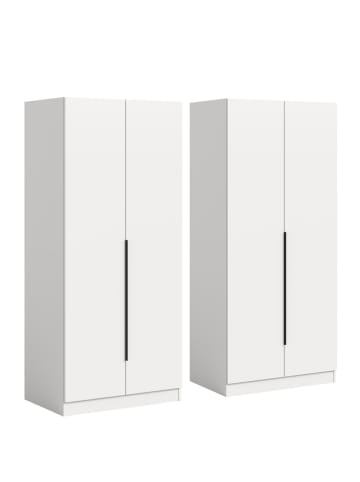 ebuy24 Kleiderschrank Kopenhagen Weiß 160 x 52 cm