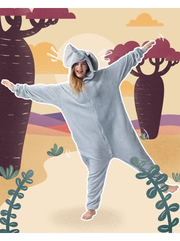 Corimori Onesie Kostüm "Elefant" in Grau