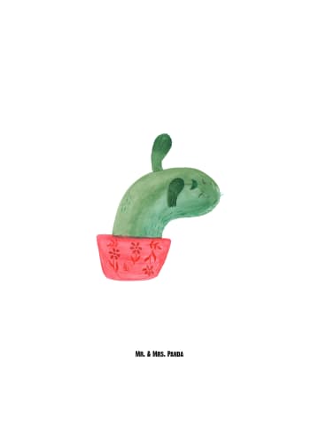 Mr. & Mrs. Panda Wasserflasche Kaktus Mama ohne Spruch in Weiß