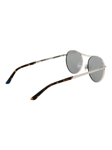 Web Unisex Sonnenbrille Rund Silber