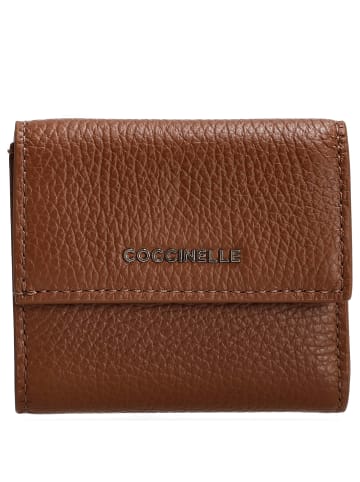 COCCINELLE Metallic Soft - Geldbörse 5cc 9.5 cm (ribes) in cognac