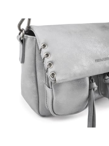 FREDs BRUDER Rebel At Heart Schultertasche Leder 26 cm in silver