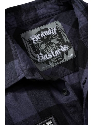 Brandit Hemd "Motörhead Check" in Schwarz
