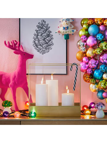 Butlers LED-Kerzen NORDIC LIGHT 3er-Set in Weiß