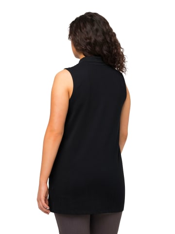Ulla Popken Poloshirt in schwarz