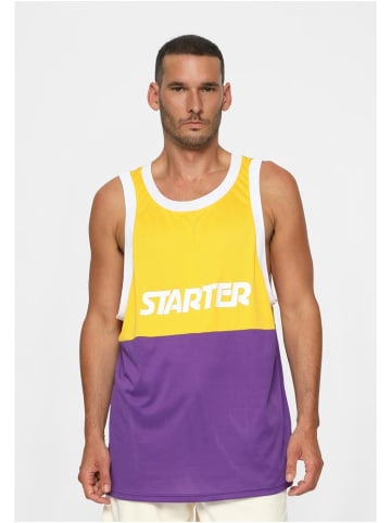 Starter Black Label T-Shirt "Starter Split Mesh Tank Top" in Gelb