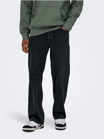 Only&Sons Moderne Loose Fit Jeans mit klassischem Style und Komfort in Schwarz