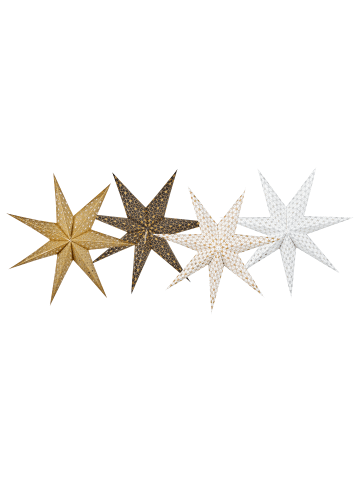 Beliani 4er-Set LED Deko TRISUL in Bunt