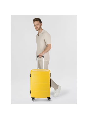 benzi 5583 4 Rollen Trolley 65 cm in gelb