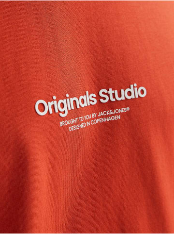 Jack & Jones 2-er Set Logo T-Shirt Kurzarm Shirt JORVESTERBRO in Rot-2