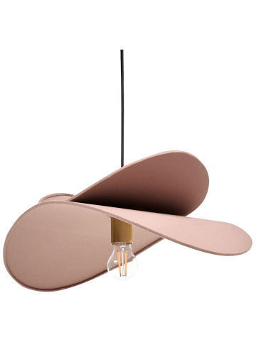 Beliani Pendelleuchten MASCOTA in Braun/Gold - (W) 61 x (H) 105 x (L) 61 cm