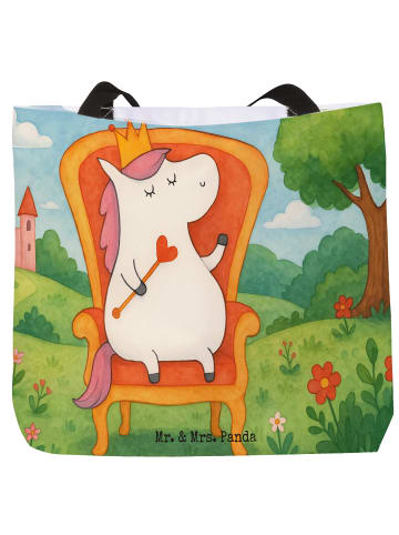 Mr. & Mrs. Panda Shopper Einhorn Prinzessin Design ohne Spruch in Weiß