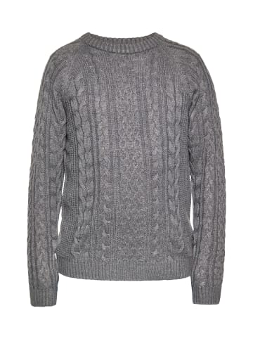 MO Strick Pullover in Grau Melange