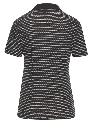 Vivance Poloshirt in schwarz-creme