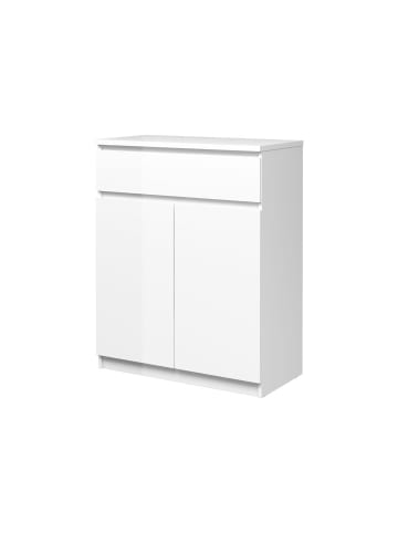ebuy24 Sideboard Nada Weiß 80 x 40 cm