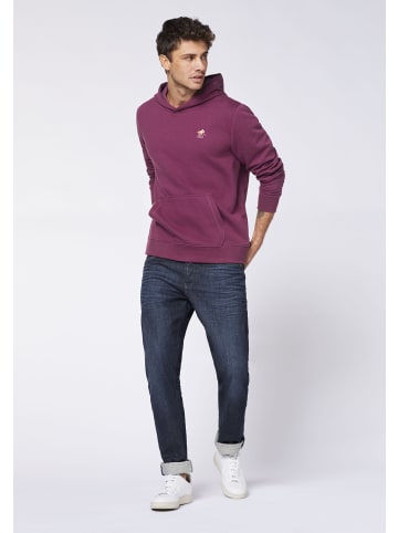 Polo Sylt Kapuzenpullover mit Logo in Multicolour-Optik in Lila