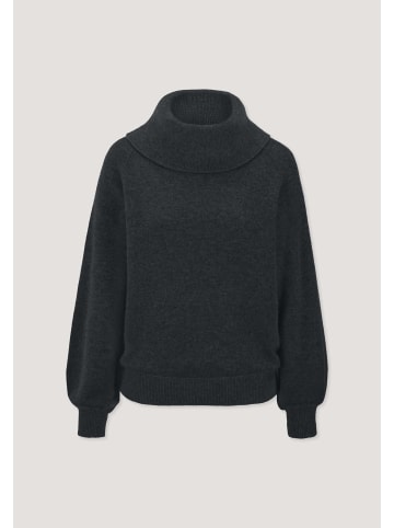 Hessnatur Hessnatur Strick-Pullover Relaxed aus Cashmere mit Recyclinganteil in schwarz