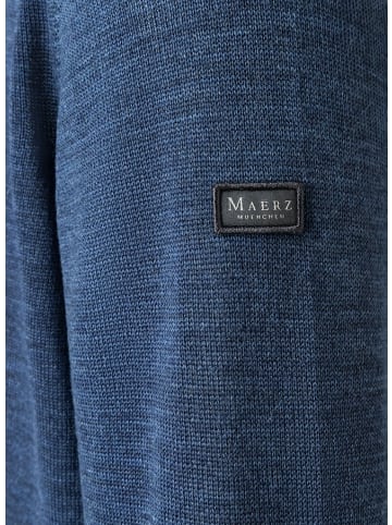 März Pullover Stehkragen 1/1 Arm in Blau