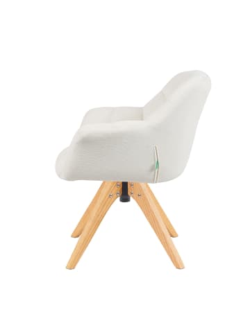 DUBI Möbel 2er-Set: Drehstuhl Mika-Nele in Creme - (B)65 x (H)81 x  (T)66 cm