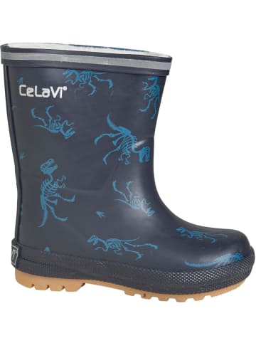 CeLaVi Kinder Winterschuhe "Thermal wellies (AOP) w.lining" in Blau