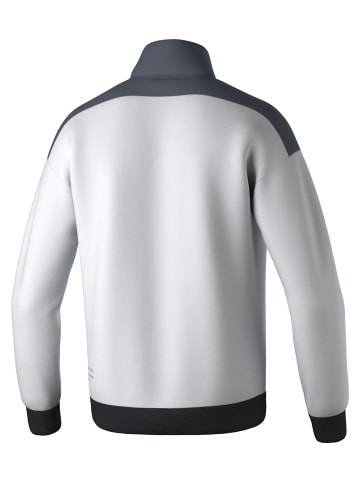 erima Kinder Trainingsjacke in weiß/slate grey/schwarz