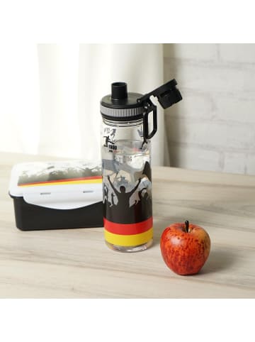 Geda Labels Trinkflasche Fußball Titel in Schwarz - 750ml