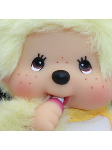 Monchhichi Junge Gelb | 13 cm | Monchhichi Color Puppe | mit gelbem Lätzchen