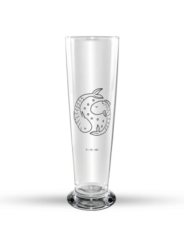 Mr. & Mrs. Panda Bierglas Sternzeichen Fische ohne Spruch in Transparent