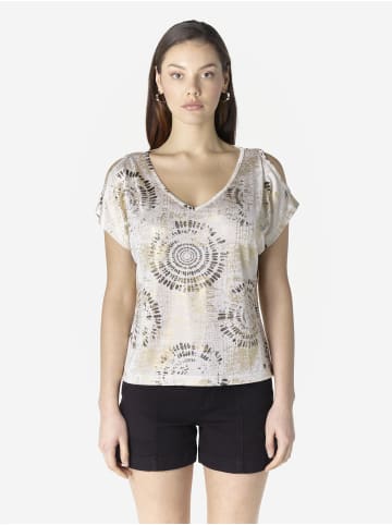 KOROSHI Damen-T-Shirt in weiß